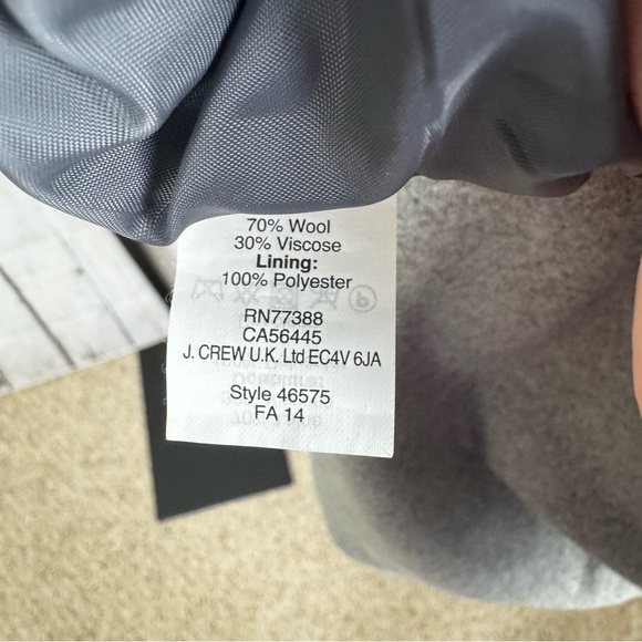 J. Crew Gray Wool and Viscose Pencil Skirt Size 16 - Picture 6 of 6